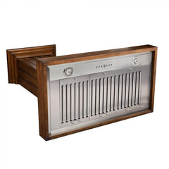 ZLINE Wooden Wall Mount Range Hood In Rustic Light Finish - Includes Motor - KPLL - The Home Selection