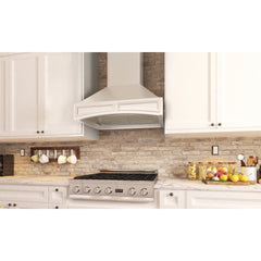 ZLINE Wooden Wall Mount Range Hood in White - Includes Motor - 321TT - The Home Selection