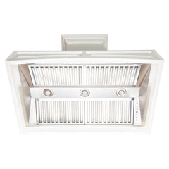 ZLINE Wooden Wall Mount Range Hood in White - Includes Motor - 321TT - The Home Selection
