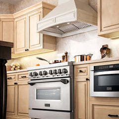 ZLINE Wooden Wall Mount Range Hood in White - Includes Motor - 321TT - The Home Selection