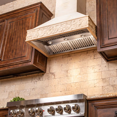 ZLINE 36" Unfinished Wooden Wall Mount Range Hood - Includes Motor (373UF-36)